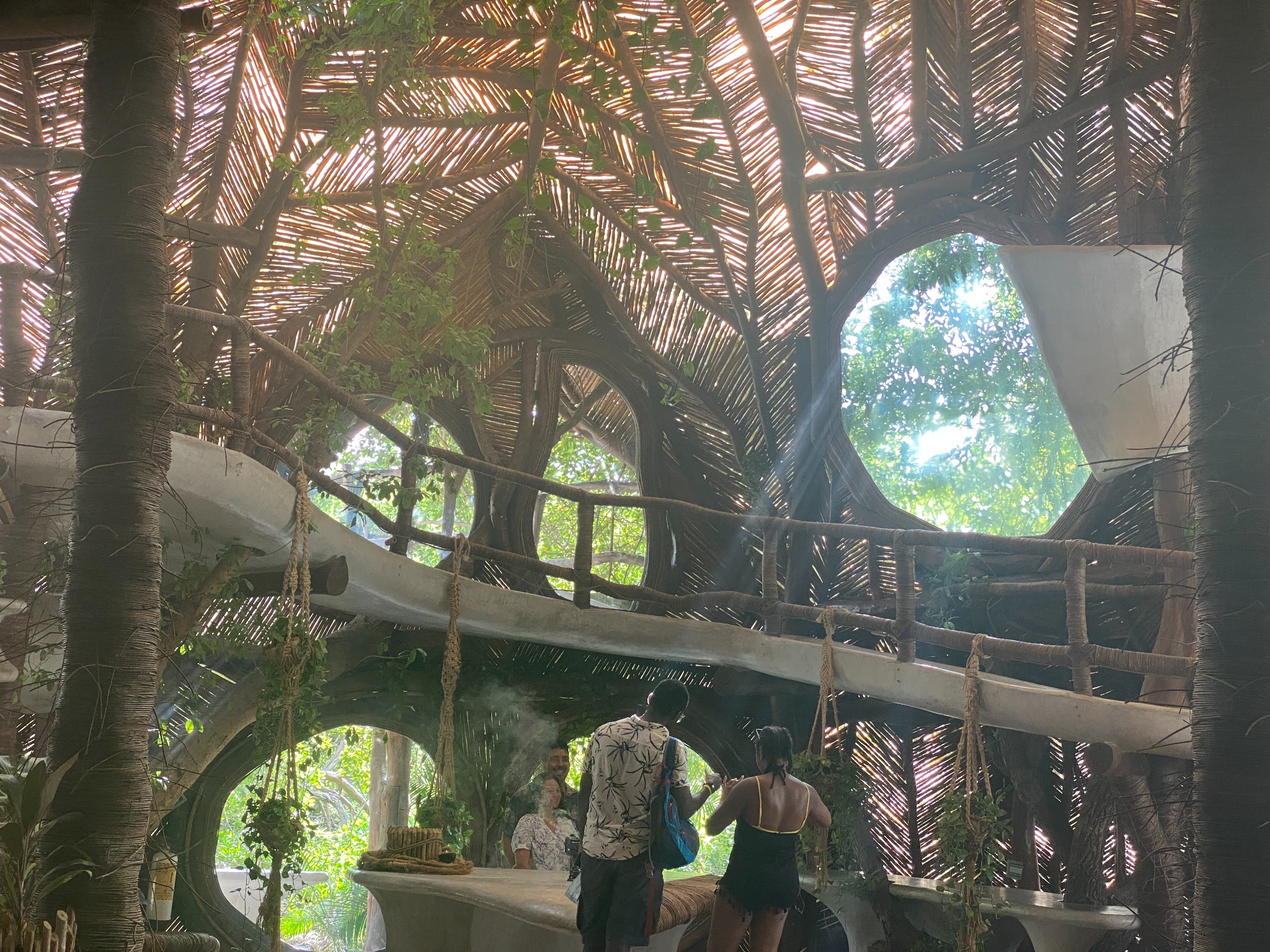 Eco architecture resort interior